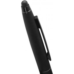 Boligrafo corporativo negro con grabado laser logo empresa