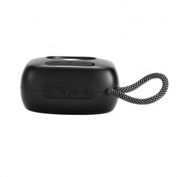 parlante bluetooth negro lenga conexion inalambrica uso