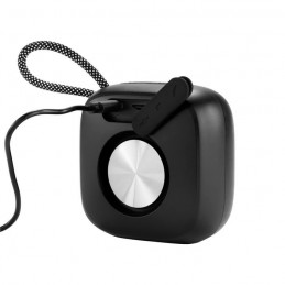 parlante bluetooth negro lenga estructura resistente detalle