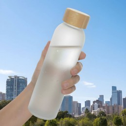 botella sublimable transparente alerce producto promocional vista completa