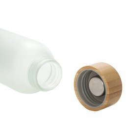 botella sublimable transparente alerce interior vidrio detalle boca