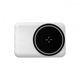 power bank blanco lingue diseño compacto vista lateral