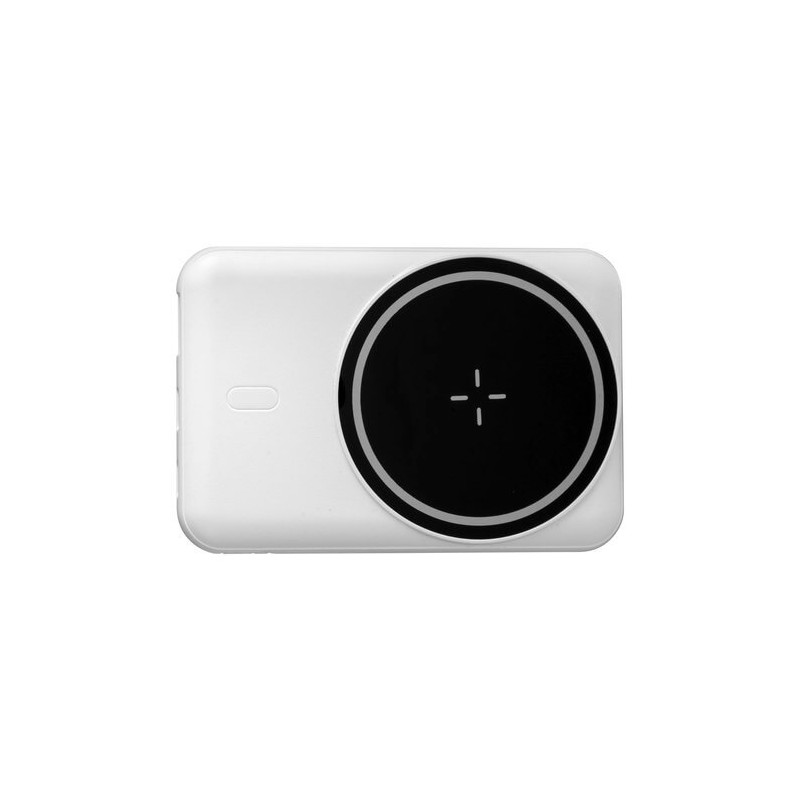 power bank blanco lingue diseño compacto vista lateral