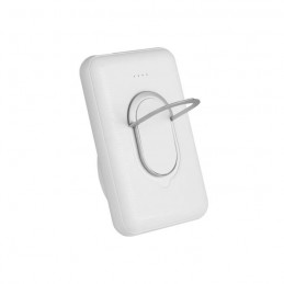 power bank blanco lingue superficie lisa para logo
