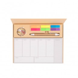 set-de-oficina-con-planner-y-banderitas-empresas