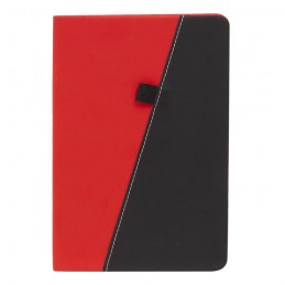 libreta corporativa makalu azul negro frontal