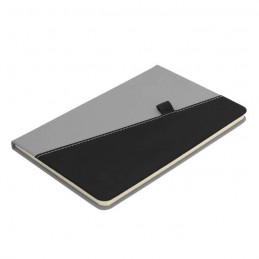 cuaderno makalu azul negro detalle tapa