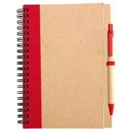 cuaderno rojo promocional para empresas